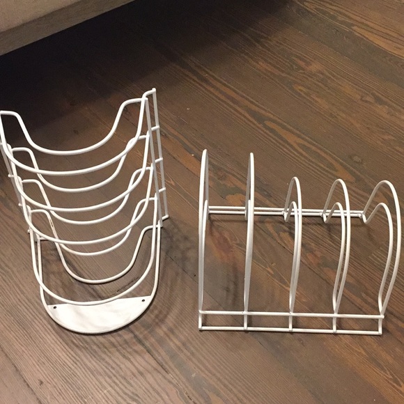 TWO STURDY WIRE CABINET ORGANIZERS - Picture 2 of 3